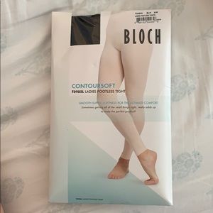 black footless tights